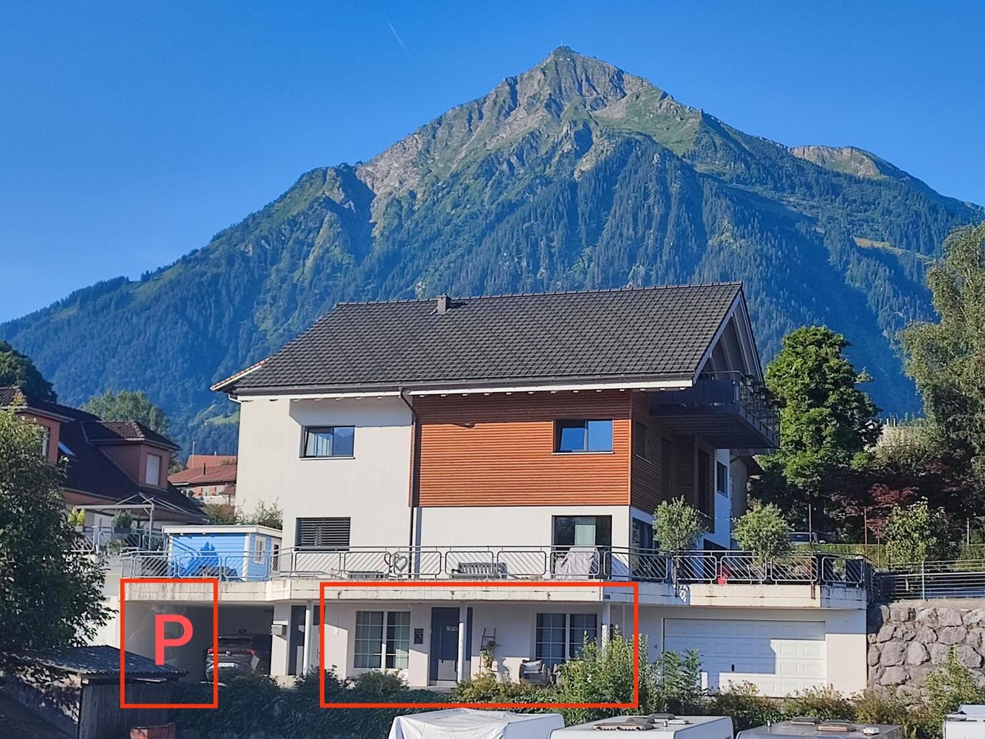 Kleine Auszeit - 2-Zimmer Ferienwohnung Spiez Kültér fotó